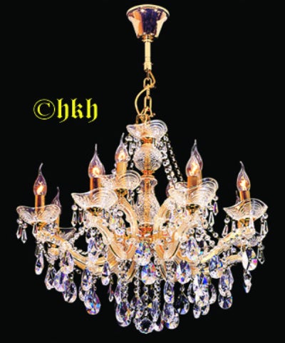 Maria Theresia Kristallen Kroonluster  Dia 65cm  Kleur Goud  met Swarovski-kristal nr 1