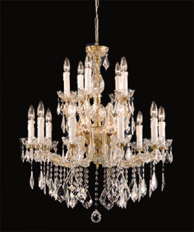 Nr 18 - Maria Theresia Luster 12 arms met Swarovski-kristal No 1