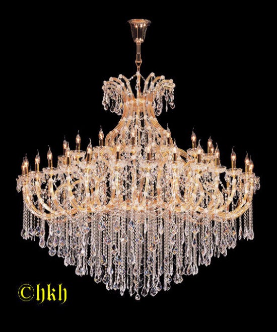 Nr 66 - Grote Maria Theresia 48 arms Kroonlucht er met  Swarovski-kristal No 1