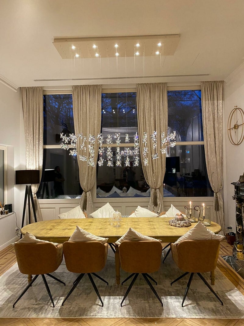 Nr A-23  Foating Butterfly Chandelier with Swarovski crystals  no-13