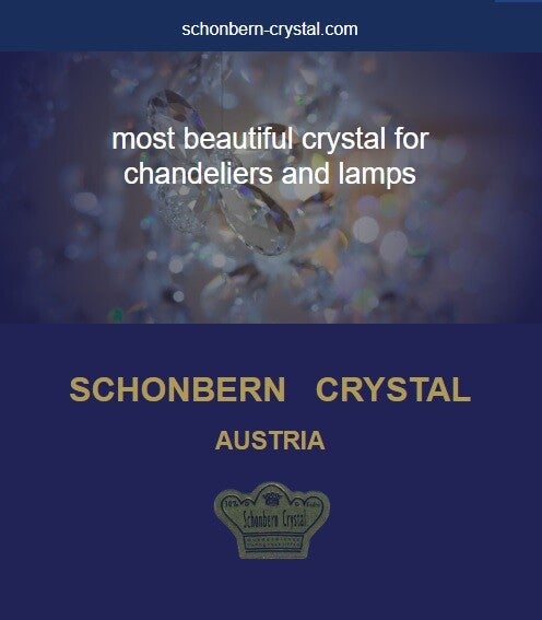 most beautiful crystal SCHONBERN CRYSTAL from Austria