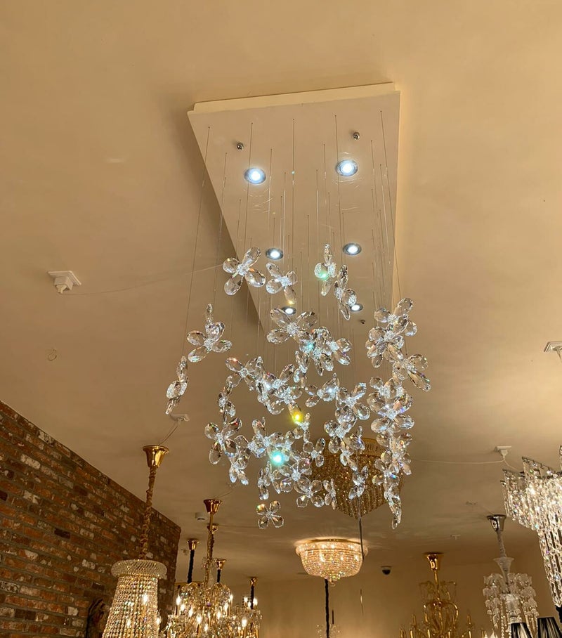 Nr A-23  Foating Butterfly Chandelier with Swarovski crystals  no-3