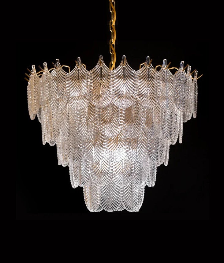 Nr A-14  Design Crystal-boomblad kroonluchter met  Oosterijks/Austria Crystal No 1