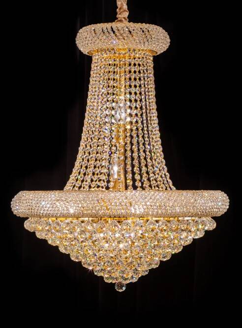 Kristallen kroonluchter zakmodel met kristallen ballen met  Swarovski-Crystal  nr 4