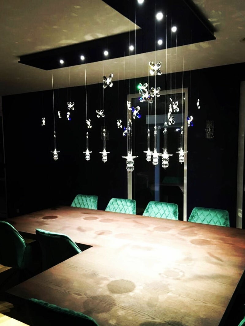 Nr A-23  Foating Butterfly Chandelier with Swarovski crystals  no-11