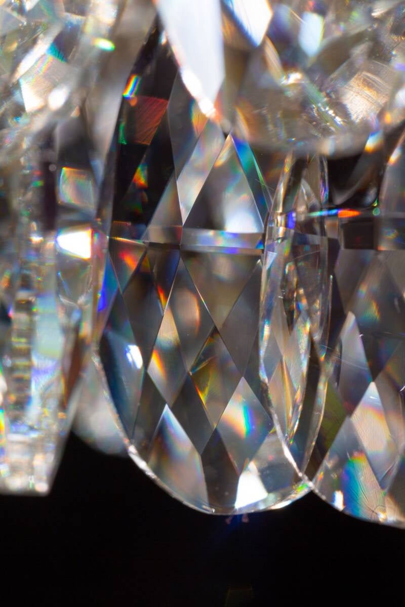 Nr B - 10   Kristallen Kroonluchter Ananas - Swarovski-Crystal  No 6