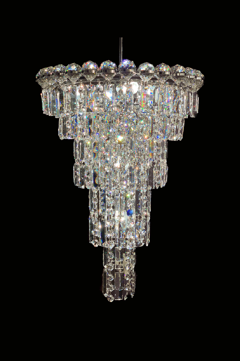 Nr 115  -  Waterval color Chrome/Silver Kroonluchter No 2