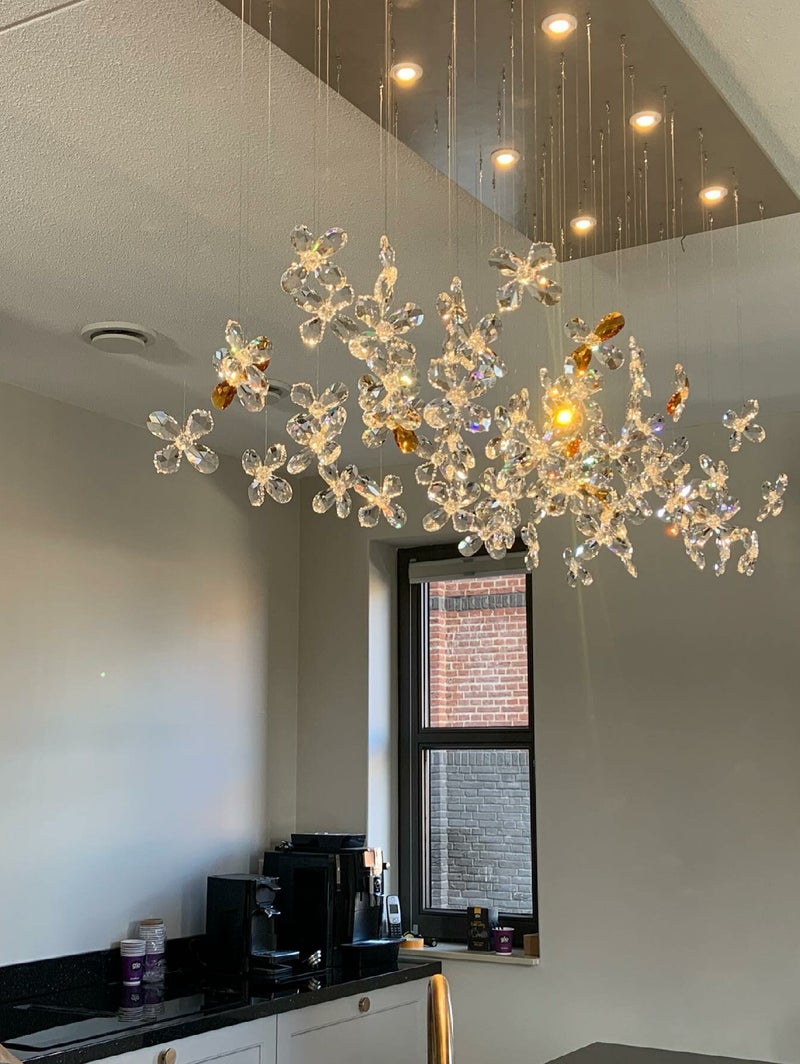 Nr A-23  Foating Butterfly Chandelier with Swarovski crystals  no-9