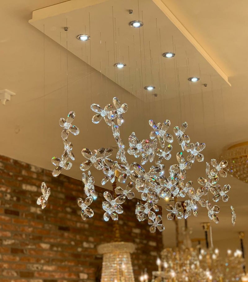 Nr A-23  Foating Butterfly Chandelier with Swarovski crystals  no-2