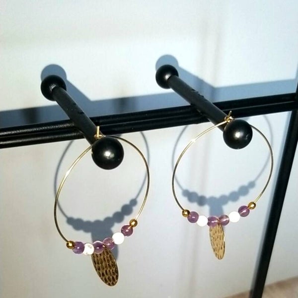 Créole Améthyste Howlite
