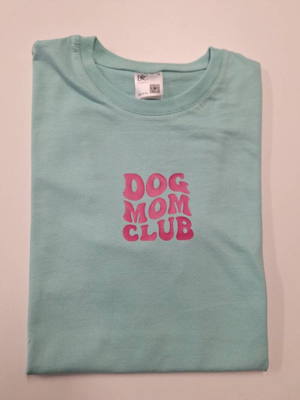 T-Shirt mint DOG MOM CLUB