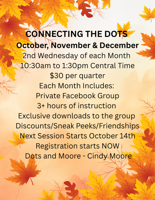CONNECTING THE DOTS - PRIVATE GROUP - October, November and December 2026
