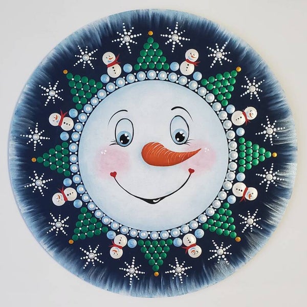 SNOWMAN CHRISTMAS MANADALA #187 - EPACKET