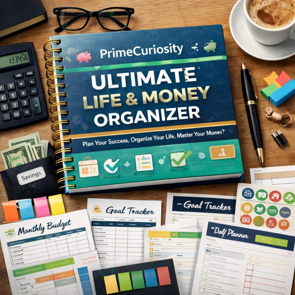 PrimeCuriosity Ultimate Life & Money Organizer