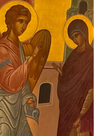 Orthodox icon of the Annunciation Middlesbrough