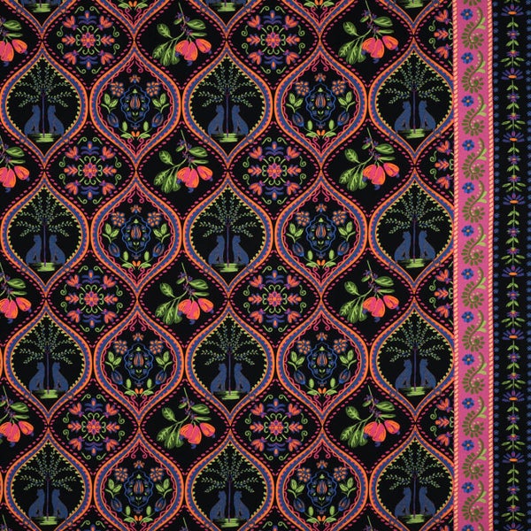 Viscose Radiant Bohemian zwart