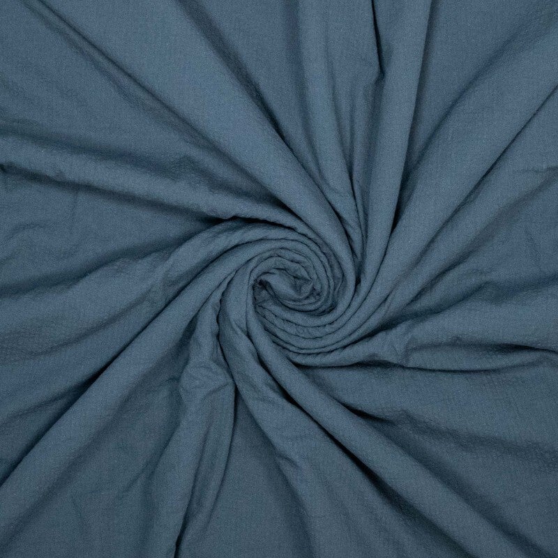 Seersucker navy - 100% katoen