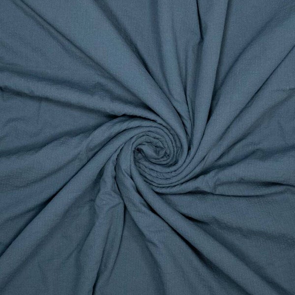 Seersucker navy - 100% katoen
