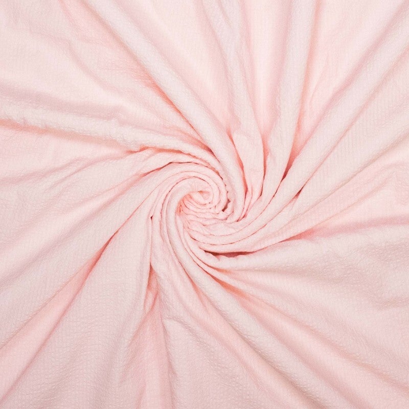 Seersucker pink - 100% katoen