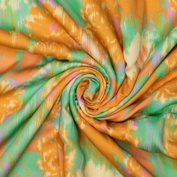 Viscose abstracte bloemen