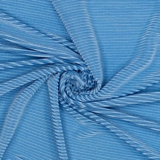 Plissé Blauw