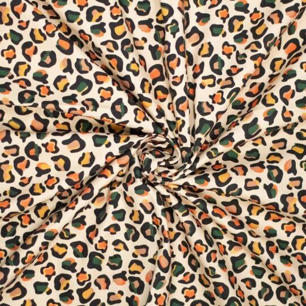 Canvas Katoen Leo oranje groen