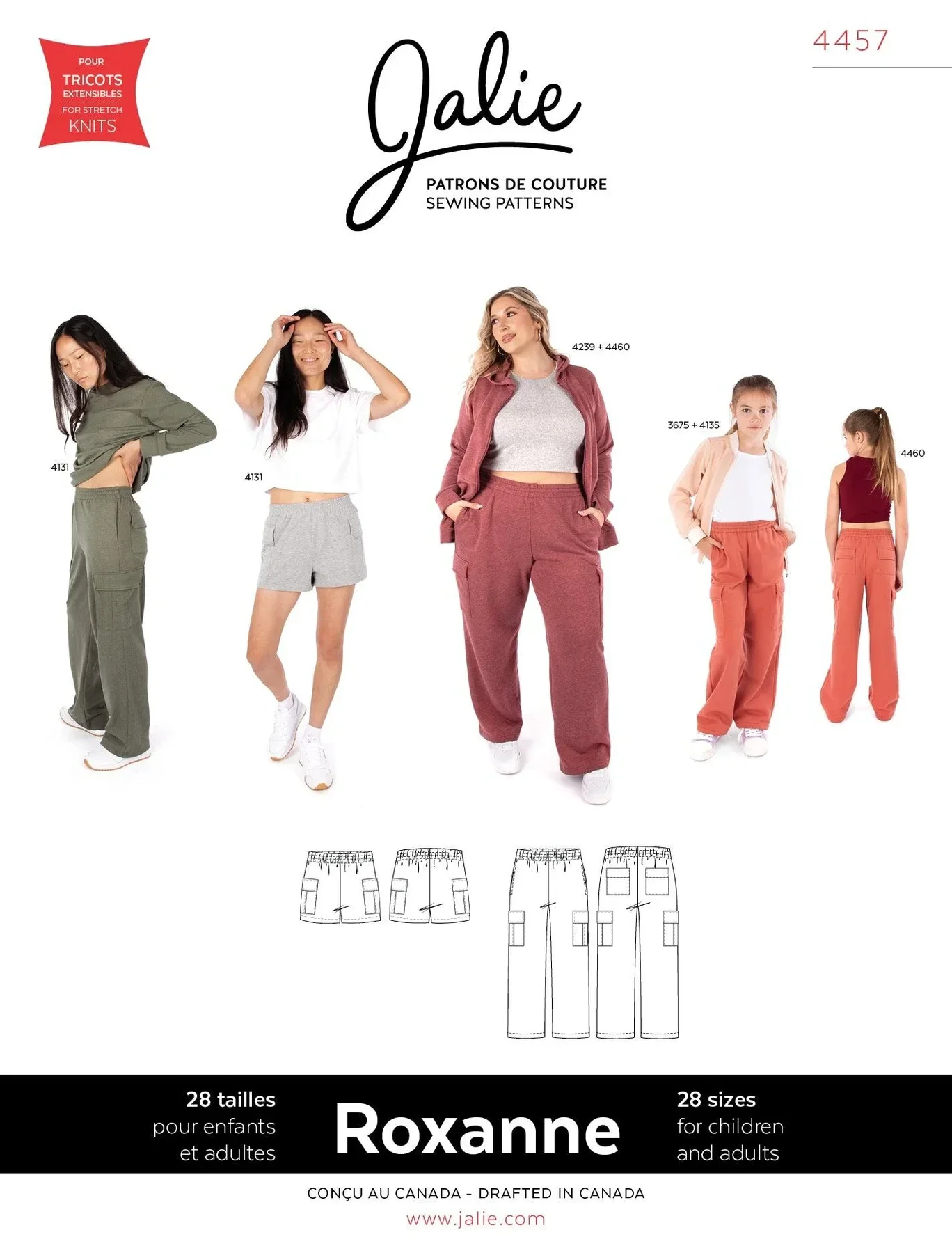 Jalie  Patterns - Roxanne Jogging Broek en Short