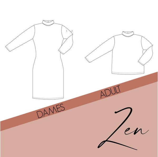 Bel'Etoile - Zen trui/jurk met col voor kids, tieners en dames