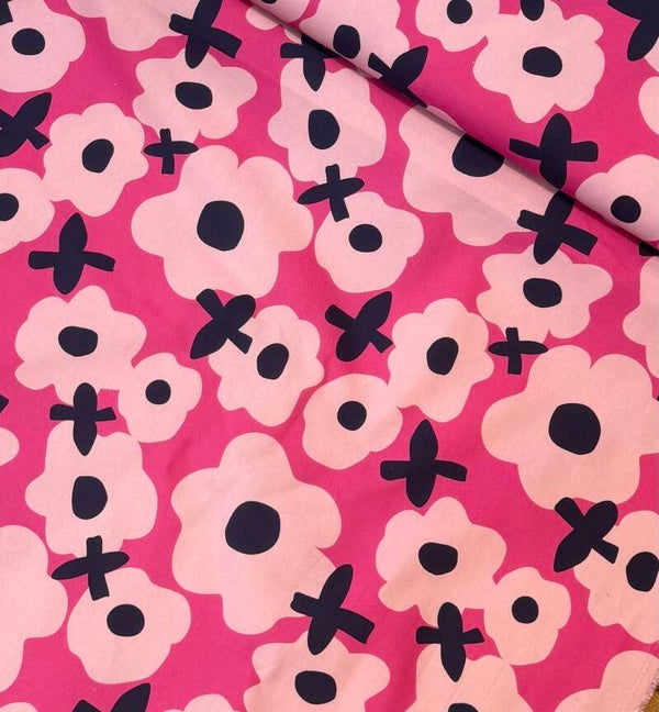 Canvas Karina+Kind Bloemen Roze