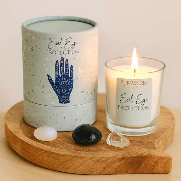 ✨ Celestial Magic Geurkaars – Evil Eye Protection 🧿