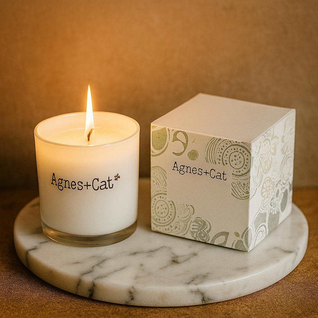 200 g Sojawas Geurkaars in Geschenkdoos – Vintage Gardenia 🌼🕯️