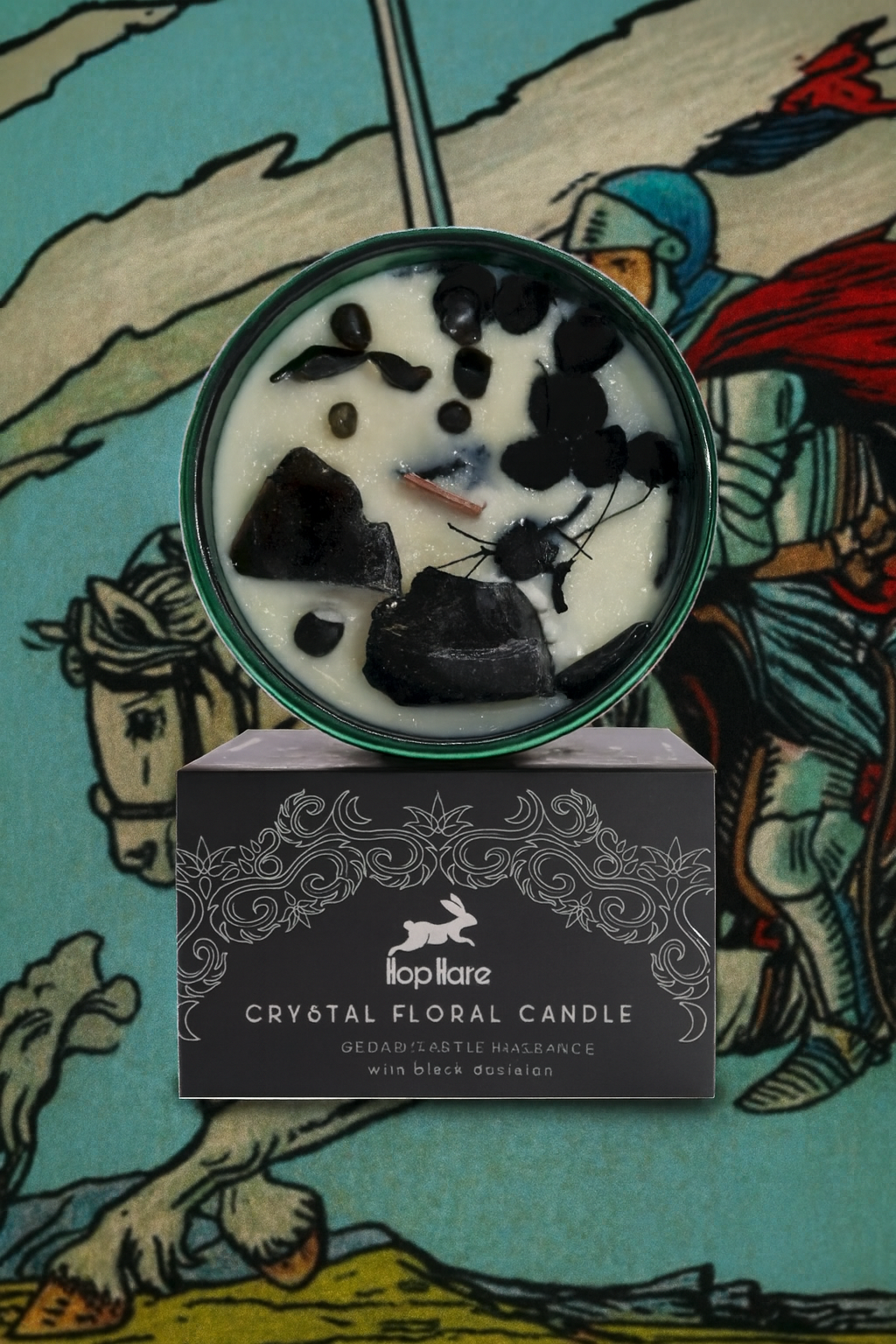 🔮 The Knight of Swords – Crystal Magic Candle