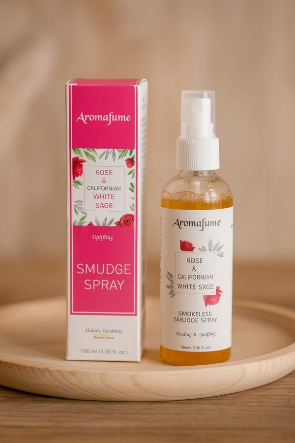 🌹 Aromafume Roos & Witte Salie Smudge Spray