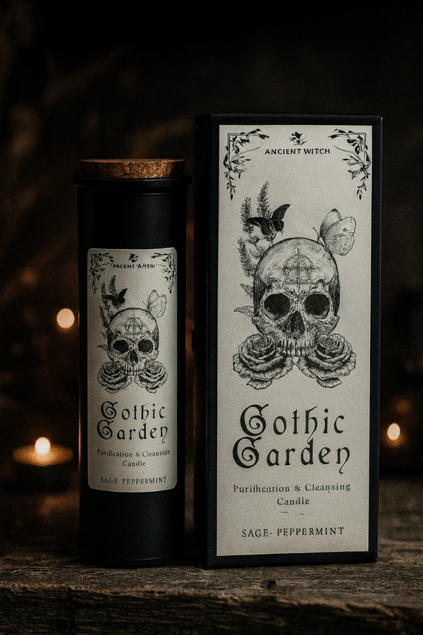 🖤 Ancient Witch Reinigingskaars – Gotische Tuin 🕯️🌿