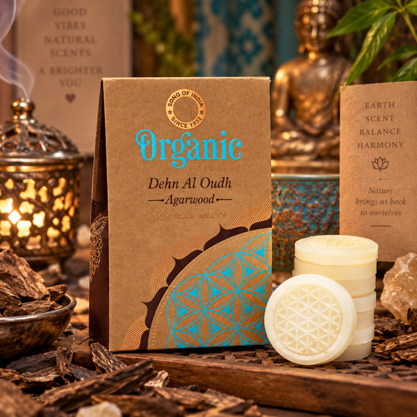 Organic Goodness Sojawas Smeltkaarsjes – Dehn Al Oudh Agarwood
