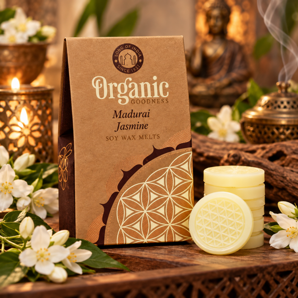 Organic Goodness Sojawas Smeltkaarsjes – Madurai Jasmijn