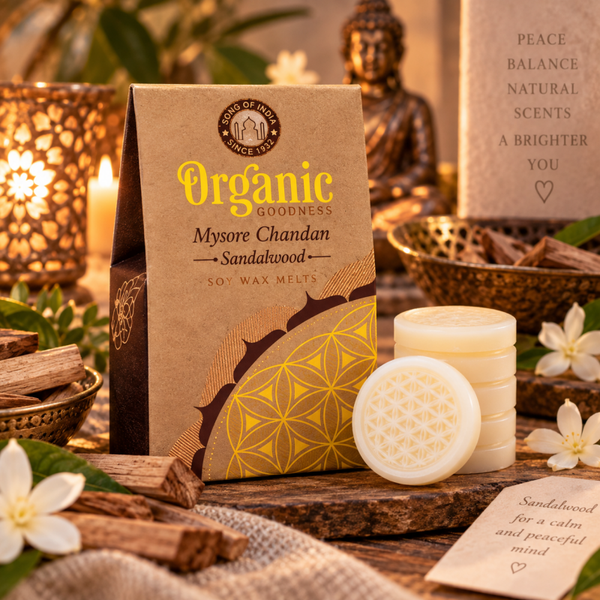 Organic Goodness Sojawas Smeltkaarsjes – Mysore Chandan Sandelhout