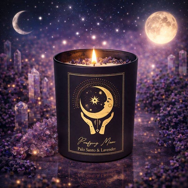 Purifying moon Manifestatiekaars