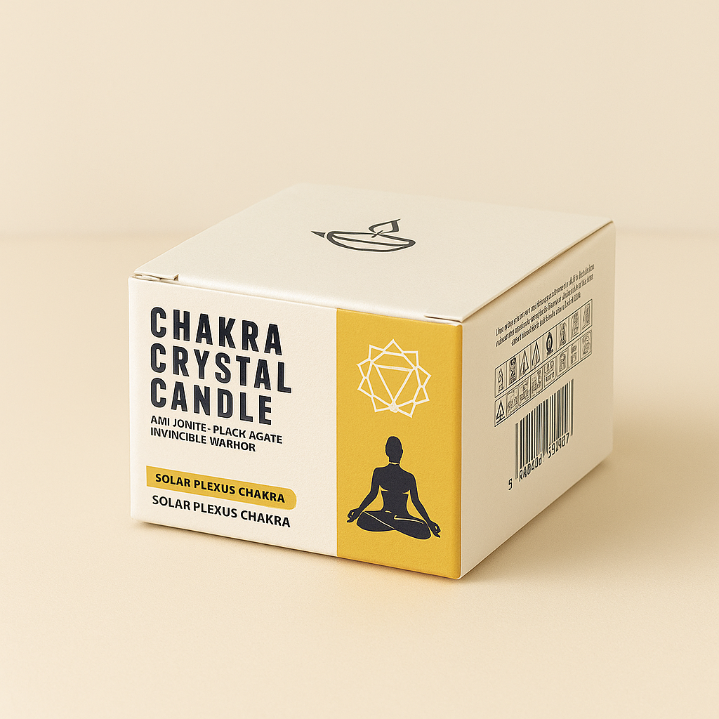 Chakra Crystal Candle – Solar Plexus Chakra