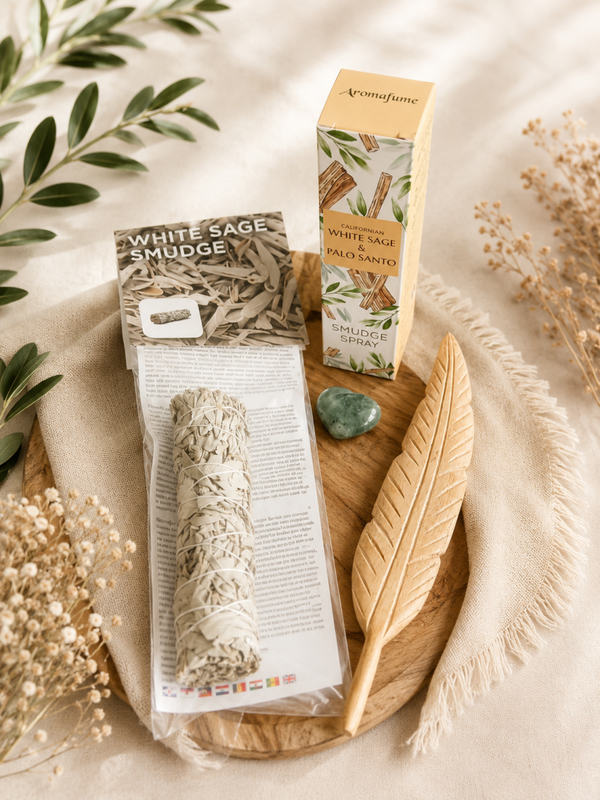 ✨ Nieuwe Energie – White Sage & Palo Santo Ritueelset