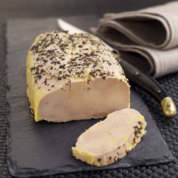 Foie Gras Canard au Torchon POIVRE (frais mi-cuit/ 150g) - Andignac