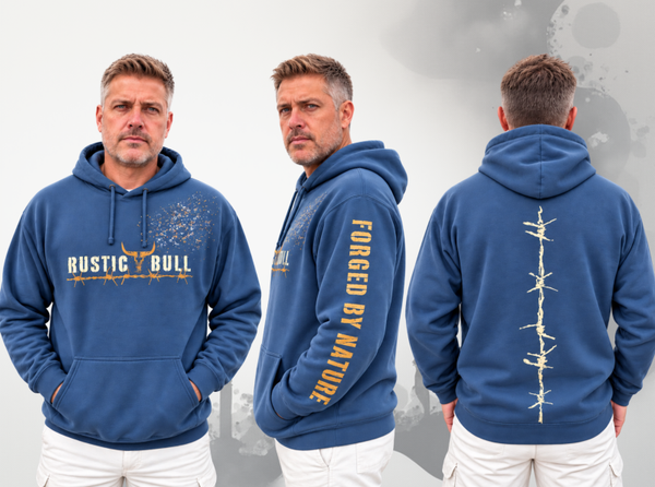 Rustic Bull Barbed wire Hoodie