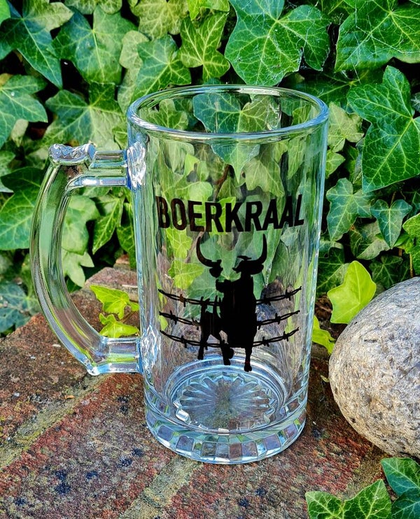 Boerkraal Beer Glass (Pack of 2, 4 or 6) - Sublimation