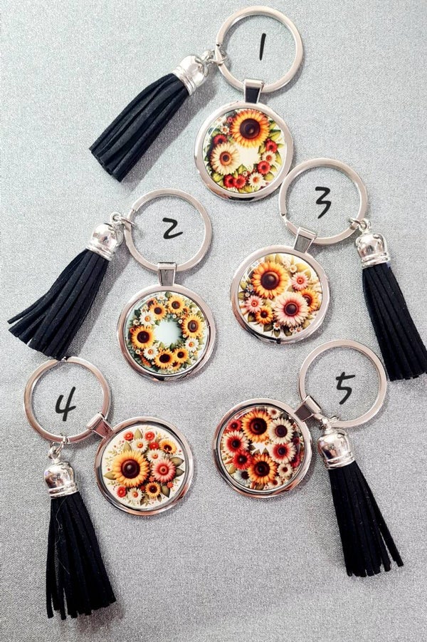 Sunflower Keyrings