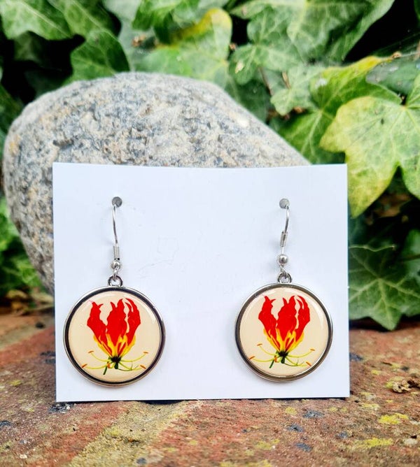 Flame Lily Earrings