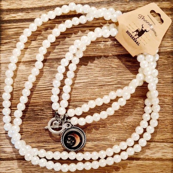 Moon 'Monte Carlo' Pearl Necklace