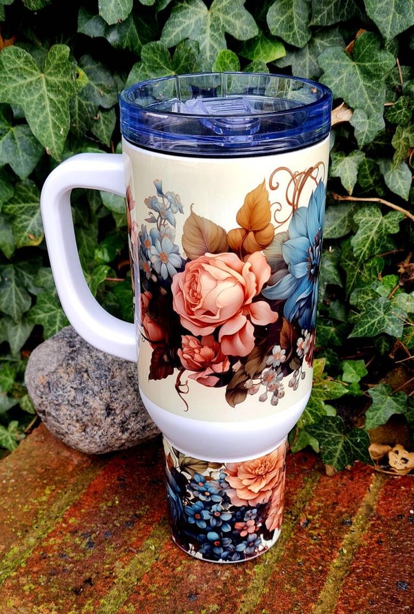 Flowers Tumbler 40oz