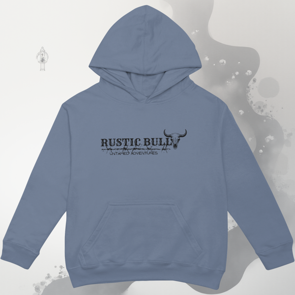 Rustic Bull Untamed Adventures Kids Hoodie