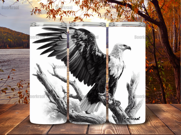 Fish Eagle Silver Tumbler 600ml