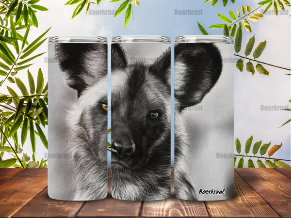 Wild dog Silver Tumbler 600ml